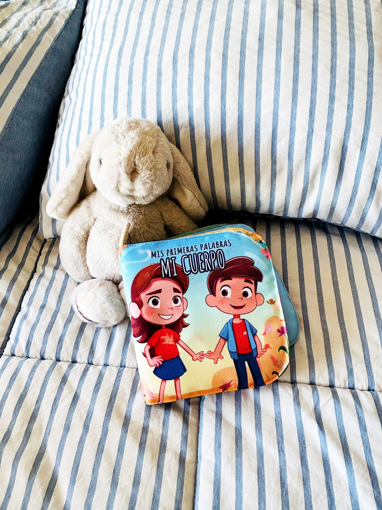 Foto 2 | Libro De Tela Para Bebés Luulu-mis Primeras Palabras-cuerpo -juguete Educativo Para Recién Nacidos.