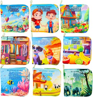 Foto 4 | Libro De Tela Para Bebés Luulu-mis Primeras Palabras-cuerpo -juguete Educativo Para Recién Nacidos.