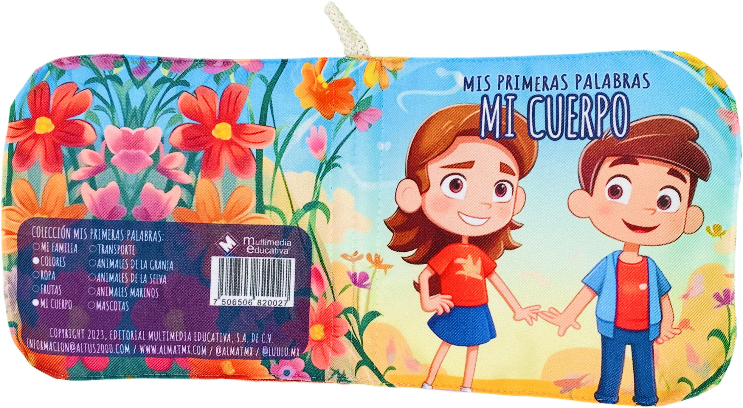 Foto 7 pulgar | Libro De Tela Para Bebés Luulu-mis Primeras Palabras-cuerpo -juguete Educativo Para Recién Nacidos.
