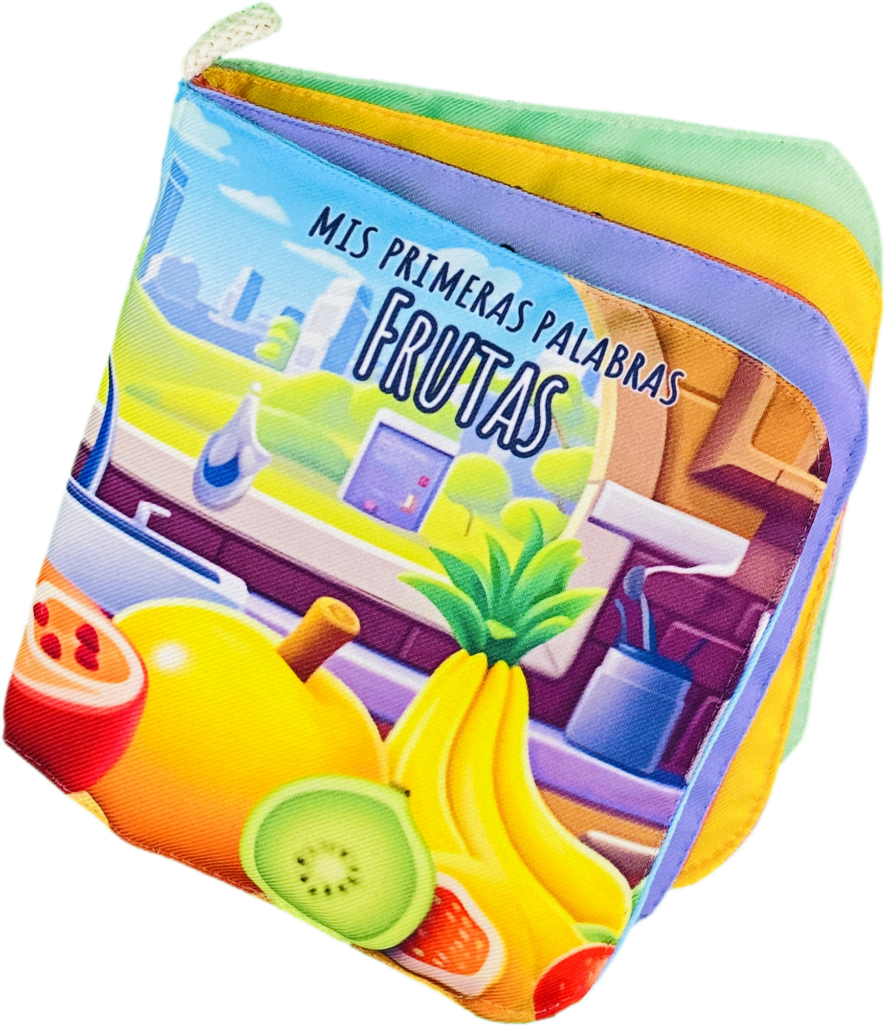 Libro De Tela Para Bebés Luulu- Mis Primeras Palabras-frutas -juguete Educativo Para Recién Nacidos
