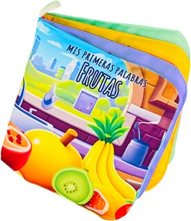Foto 1 | Libro De Tela Para Bebés Luulu- Mis Primeras Palabras-frutas -juguete Educativo Para Recién Nacidos