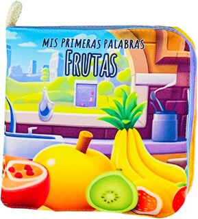 Foto 5 | Libro De Tela Para Bebés Luulu- Mis Primeras Palabras-frutas -juguete Educativo Para Recién Nacidos