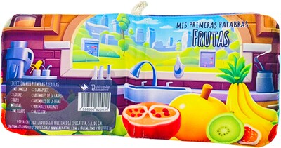 Foto 6 | Libro De Tela Para Bebés Luulu- Mis Primeras Palabras-frutas -juguete Educativo Para Recién Nacidos
