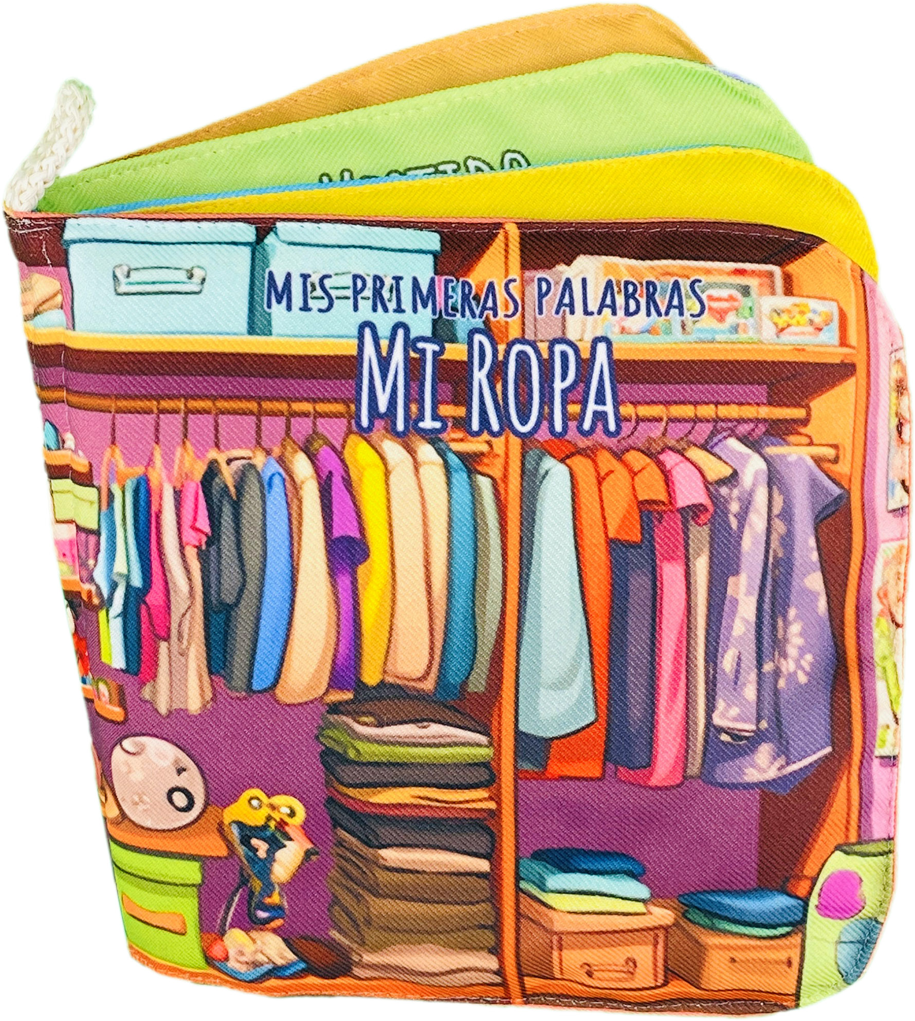 Foto 2 pulgar | Libro De Tela Para Bebés Luulu- Mis Primeras Palabras-ropa-juguete Educativo Para Recién Nacidos.