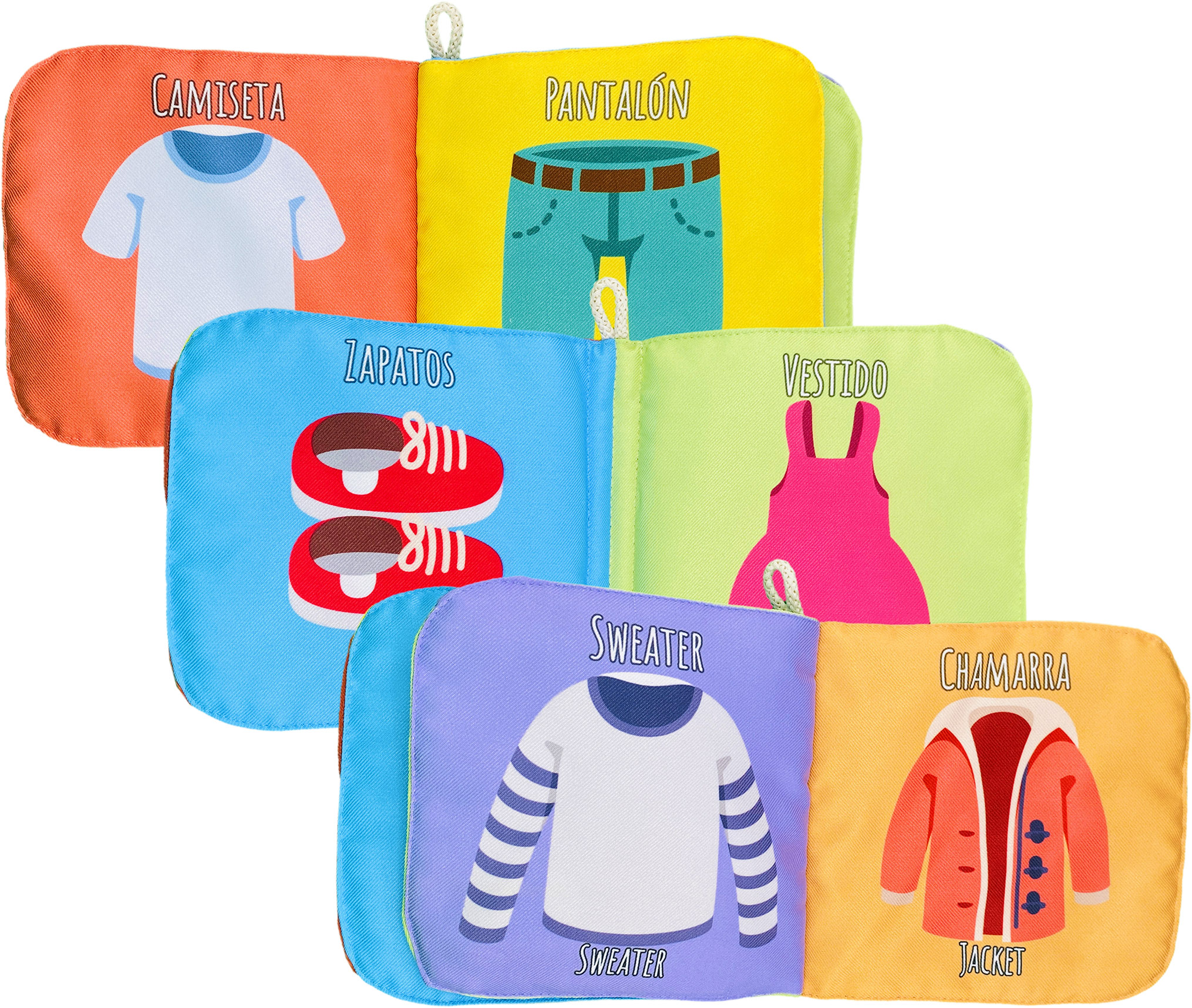 Foto 4 pulgar | Libro De Tela Para Bebés Luulu- Mis Primeras Palabras-ropa-juguete Educativo Para Recién Nacidos.