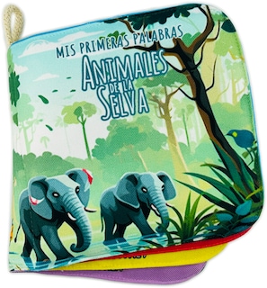 Foto 1 | Libro De Tela Para Bebés Luulu- Mis Primeras Palabras-selva- Juguete Educativo Para Recién Nacidos.
