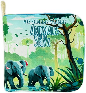 Foto 5 | Libro De Tela Para Bebés Luulu- Mis Primeras Palabras-selva- Juguete Educativo Para Recién Nacidos.