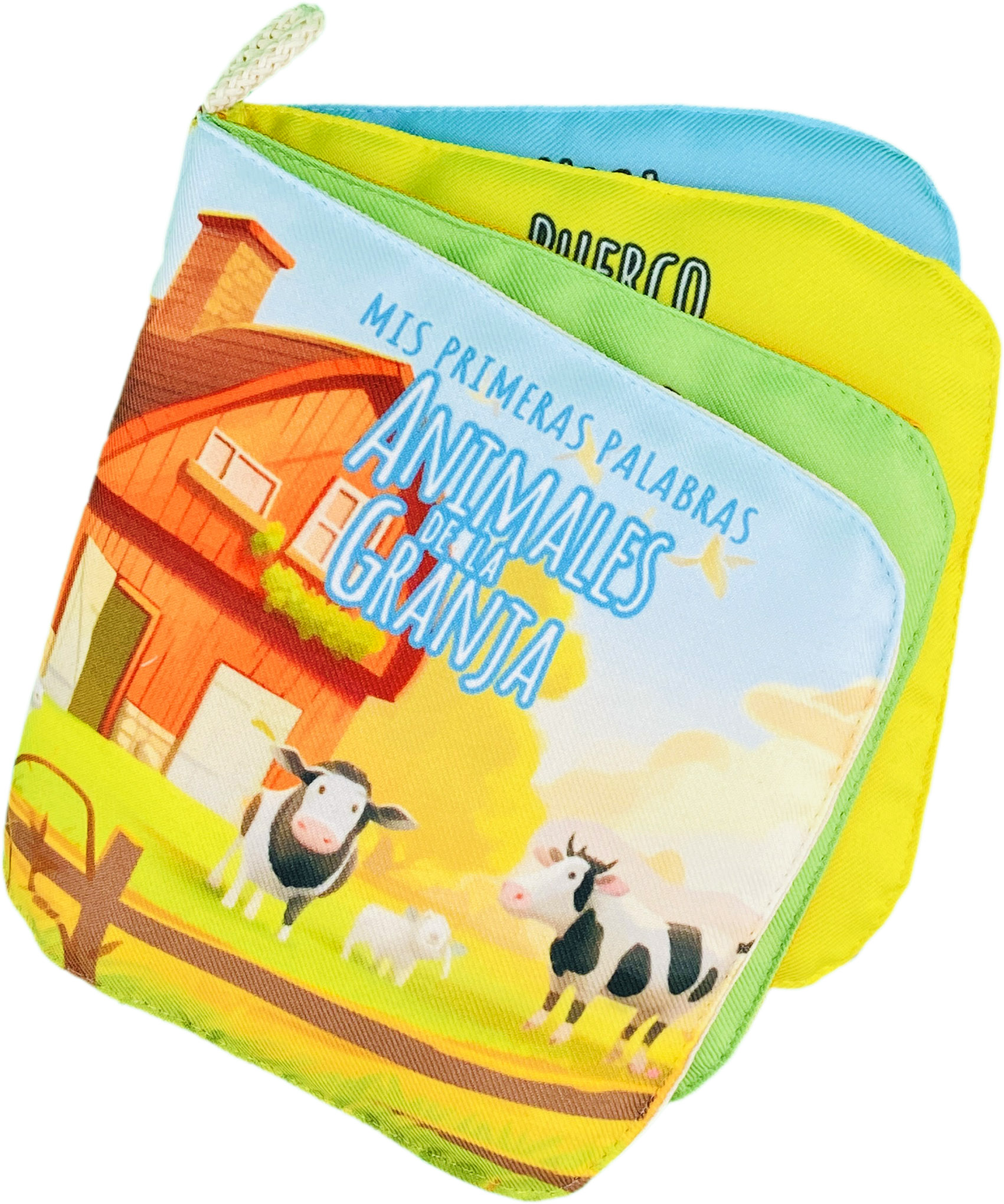 Foto 1 | Libro De Tela Para Bebés Luulu -mis Primeras Palabras-granja -juguete Educativo Para Recién Nacidos.