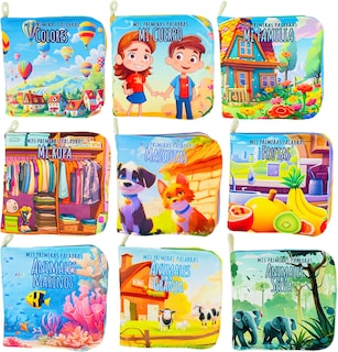 Foto 4 | Libro De Tela Para Bebés Luulu -mis Primeras Palabras-granja -juguete Educativo Para Recién Nacidos.