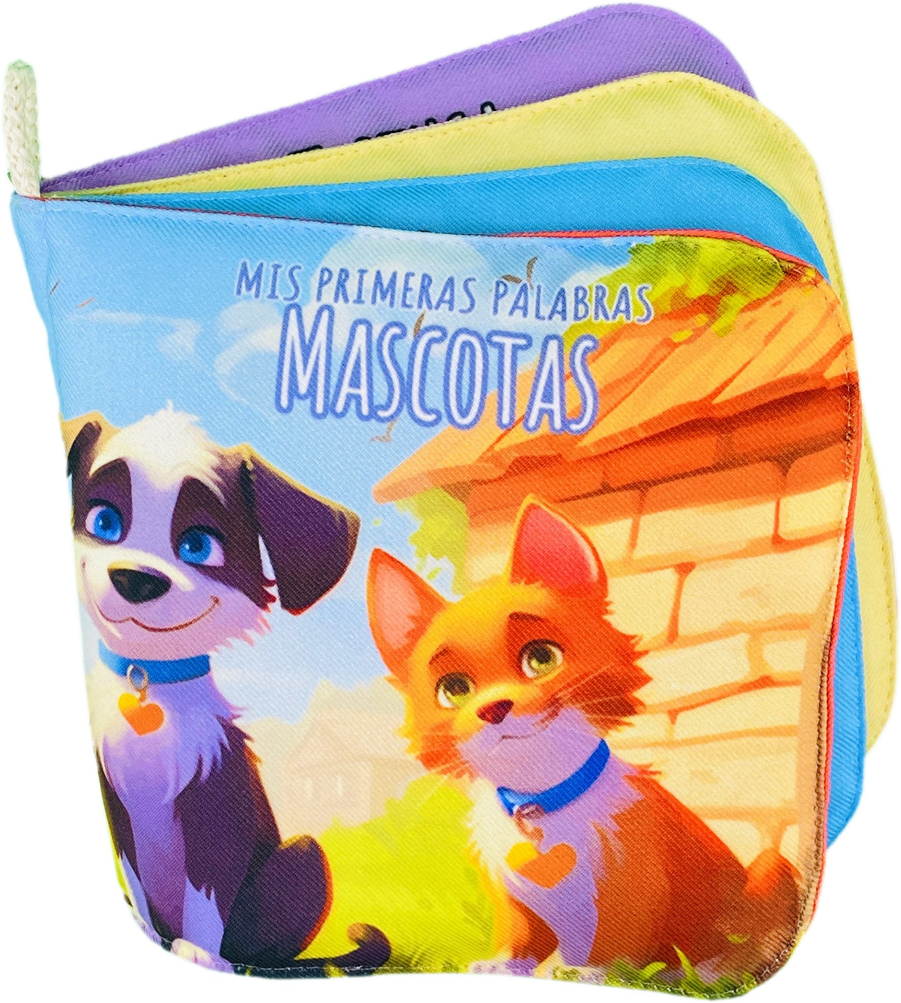 Libro De Tela Para Bebés Luulu- Mis Primeras Palabras-mascotas -juguete Educativo Para Recién Nacidos.