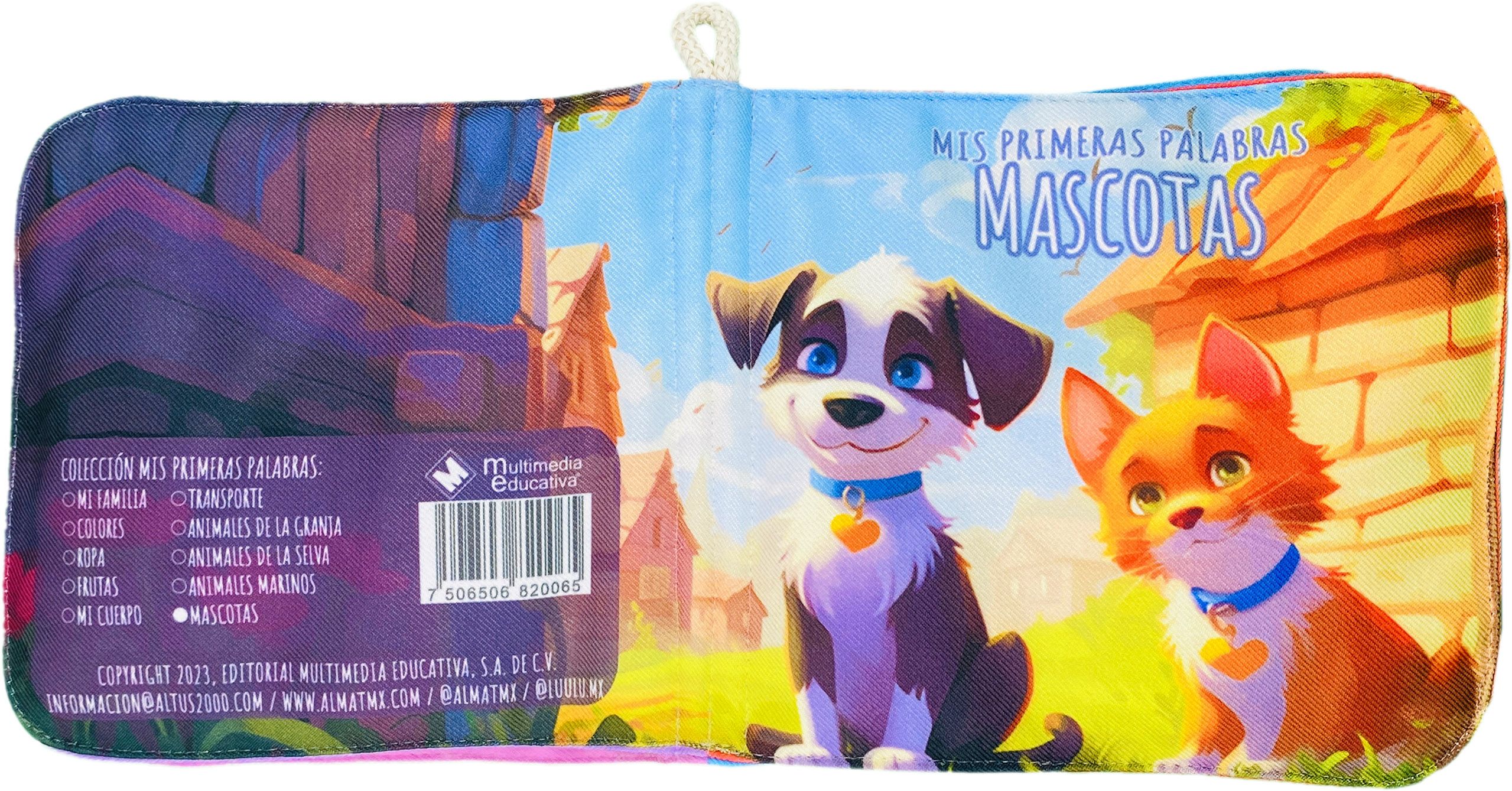 Foto 6 | Libro De Tela Para Bebés Luulu- Mis Primeras Palabras-mascotas -juguete Educativo Para Recién Nacidos.