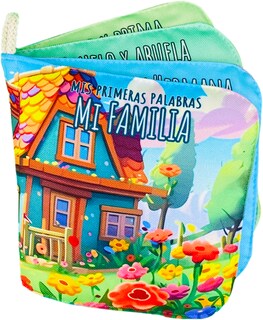 Foto 1 | Libro De Tela Para Bebés Luulu -mis Primeras Palabras-familia -juguete Educativo Para Recién Nacidos.