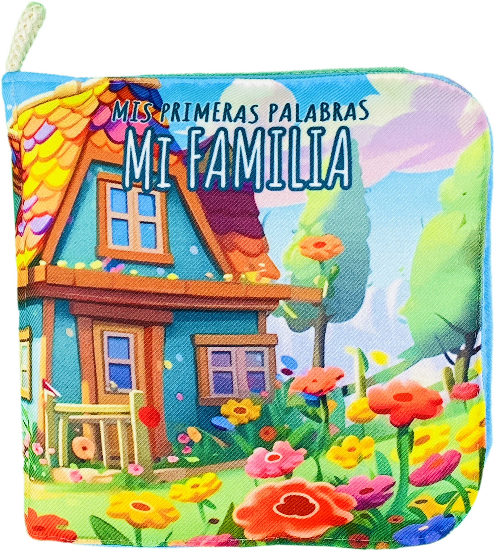 Foto 6 pulgar | Libro De Tela Para Bebés Luulu -mis Primeras Palabras-familia -juguete Educativo Para Recién Nacidos.