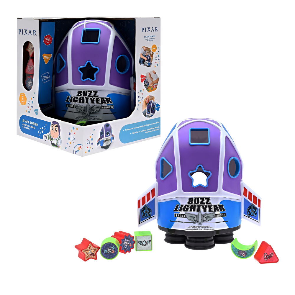 Juguete Preescolar Didáctico Ruz Disney Ludy (shape Shorter Buzz Lightyear Multicolor)