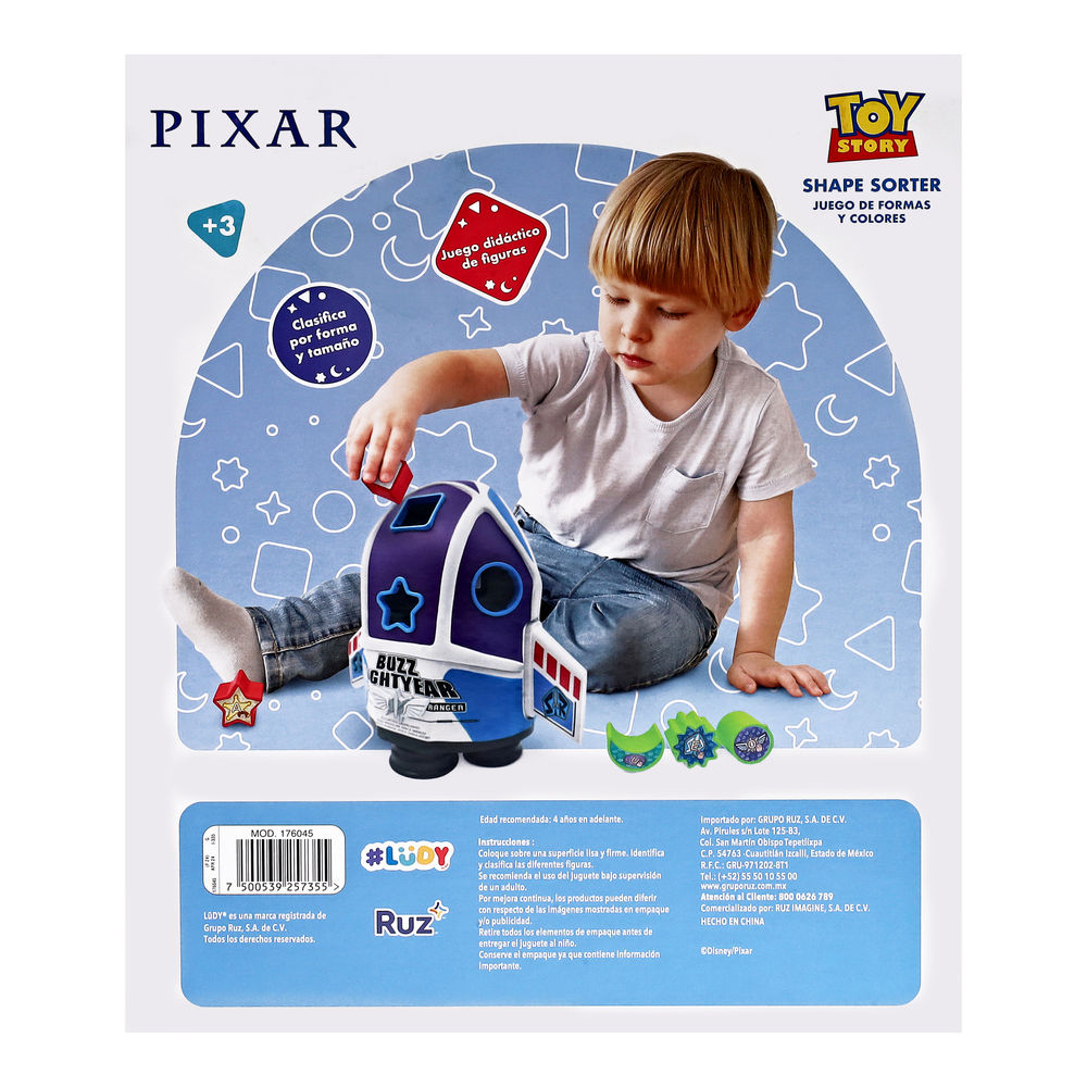 Foto 2 | Juguete Preescolar Didáctico Ruz Disney Ludy (shape Shorter Buzz Lightyear Multicolor)