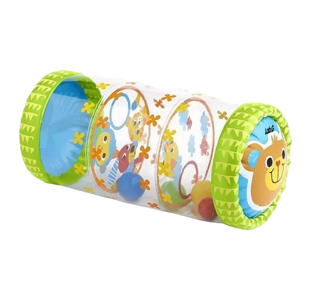 Foto 1 | Rodillo Cilindro Inflable Para Bebé Lab.g Estimulación Gateo Oso, Verde