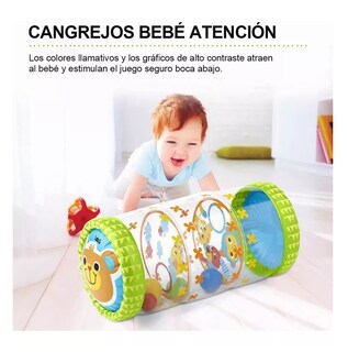 Foto 4 | Rodillo Cilindro Inflable Para Bebé Lab.g Estimulación Gateo Oso, Verde