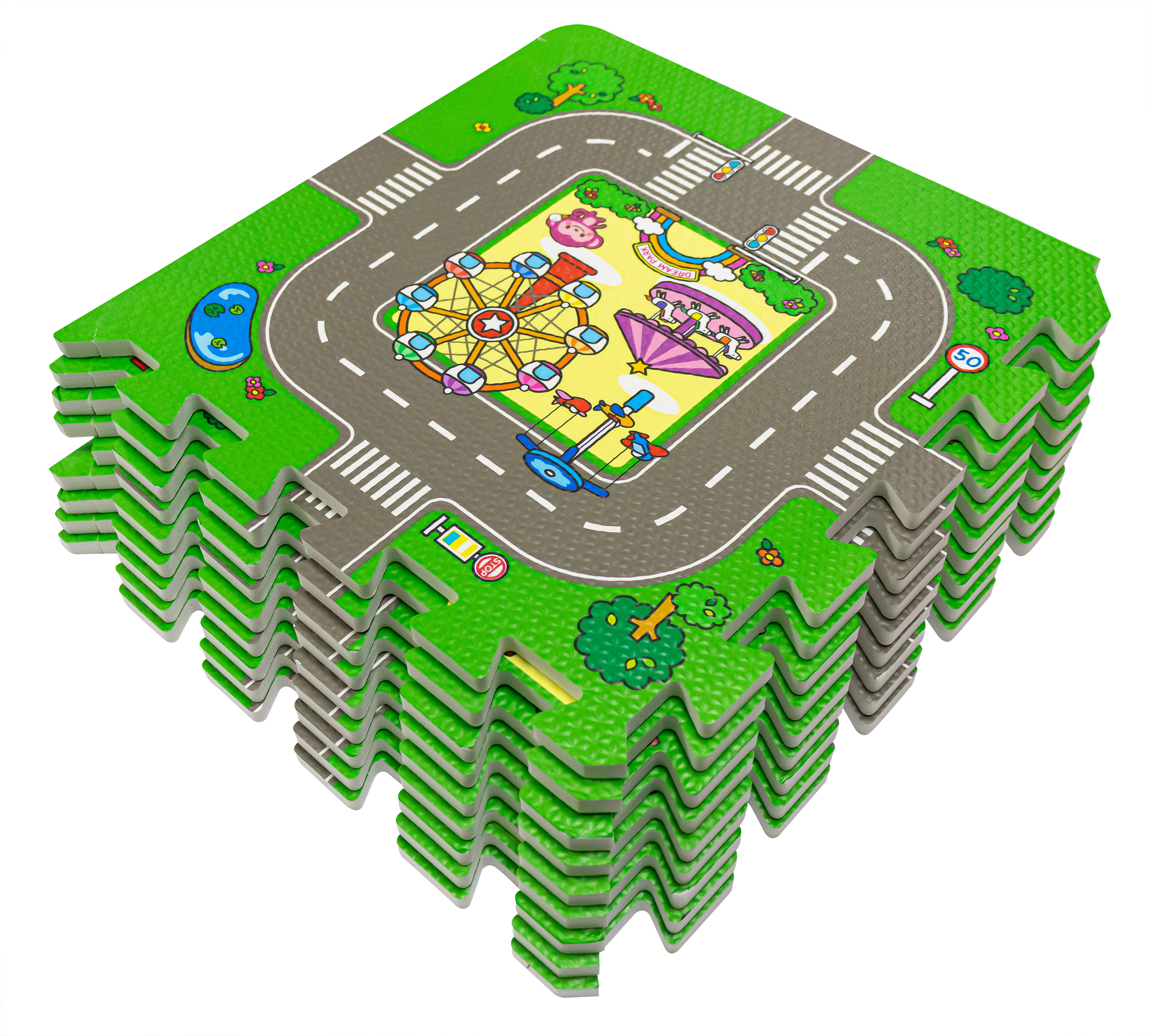 Foto 1 | Foamy Piso Infantil Didáctico De Carretera Niños Y Bebes
