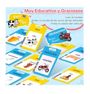 Foto 2 | Juguete Didáctico De Aprendizaje Inglés/español 510 Palabras Multicolor