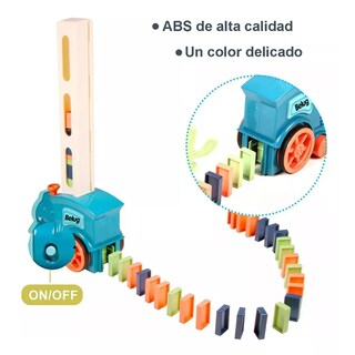 Foto 4 | Juego Para Niños Tren Dominó Belug Vehículos De Juguete 180 Piezas