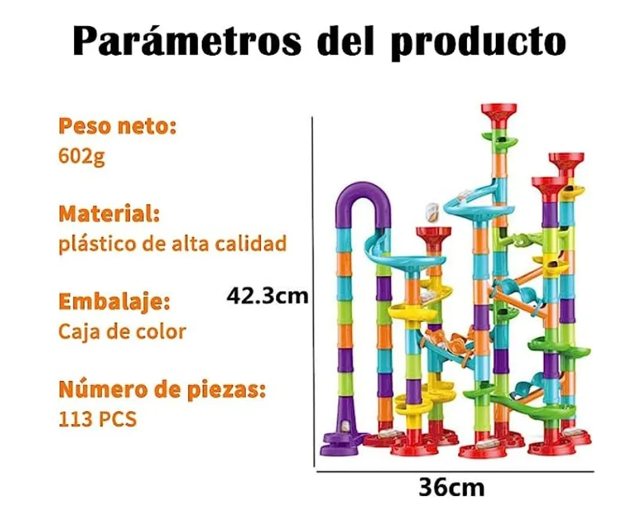 Foto 3 pulgar | Juguete Canicas Juego Laberinto Carreras Niños Infantil