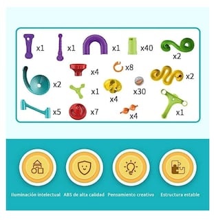 Foto 4 | Juguete Canicas Juego Laberinto Carreras Niños Infantil