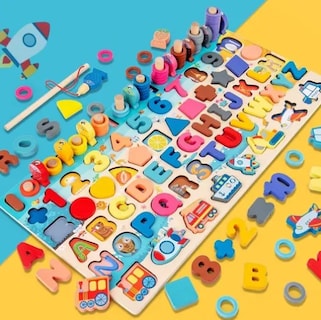 Foto 4 | Juguete Xtellar Educativo Tablero De Madera Niños Matemáticas Letras