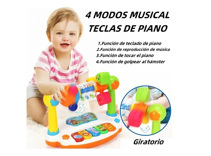 Foto 4 pulgar | Xtellar Infantil: Instrumento Musical Educativo Y Didáctico Con Piano Interactivo