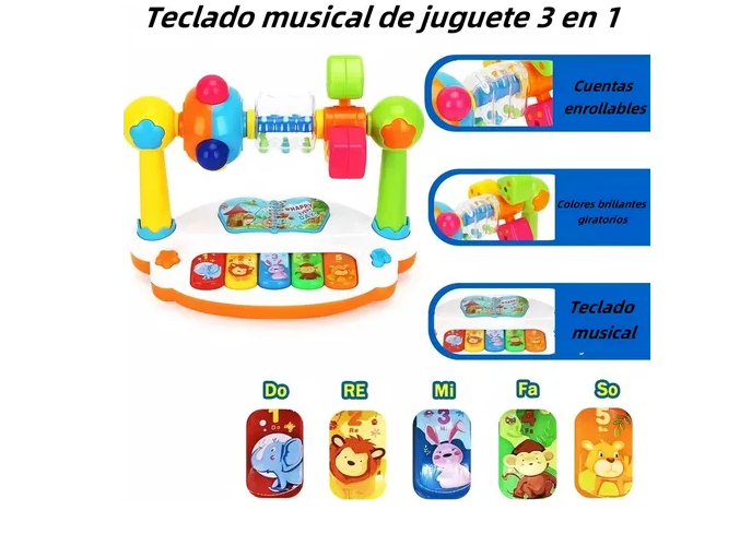 Foto 5 pulgar | Xtellar Infantil: Instrumento Musical Educativo Y Didáctico Con Piano Interactivo