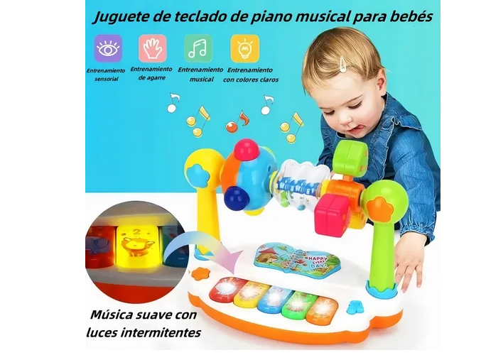 Foto 3 pulgar | Xtellar Fantástico Piano Educativo Para Bebés Y Niños Pequeños: El Mejor Juguete Temprano De Aprendizaje Musicales