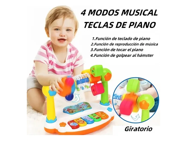 Foto 4 pulgar | Xtellar Fantástico Piano Educativo Para Bebés Y Niños Pequeños: El Mejor Juguete Temprano De Aprendizaje Musicales