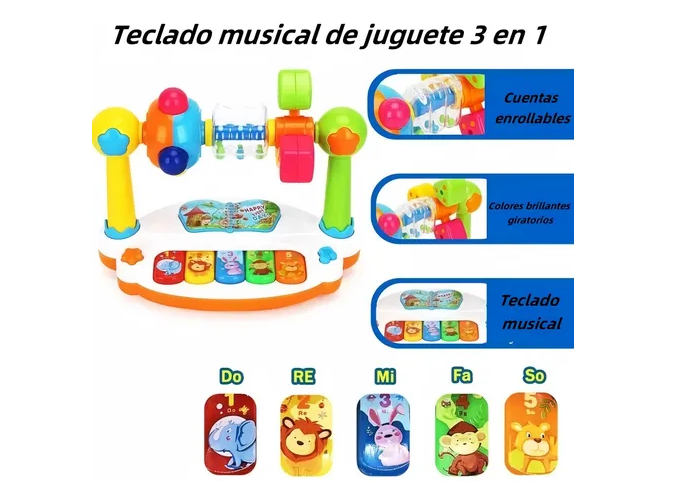 Foto 4 | Xtellar Fantástico Piano Educativo Para Bebés Y Niños Pequeños: El Mejor Juguete Temprano De Aprendizaje Musicales