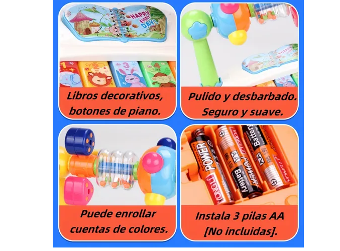 Foto 5 | Xtellar Fantástico Piano Educativo Para Bebés Y Niños Pequeños: El Mejor Juguete Temprano De Aprendizaje Musicales