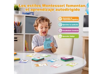 Foto 4 | Xtellar Juguete Educativo Multilingüe: Paquete De Tarjetas De Lectura Didácticas Con 510 Palabras