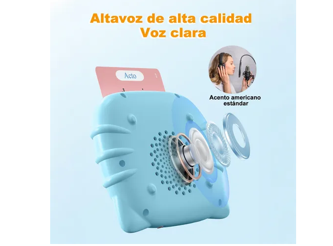 Foto 5 | Xtellar Juguete Educativo Multilingüe: Paquete De Tarjetas De Lectura Didácticas Con 510 Palabras