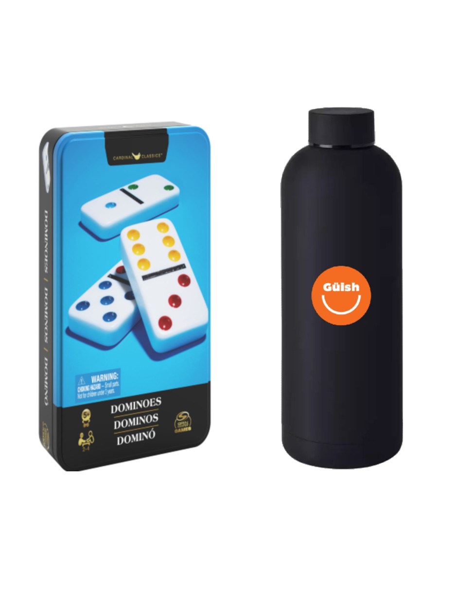 Foto 1 | Spin Master Games, Dominó + Termo De Agua Güish