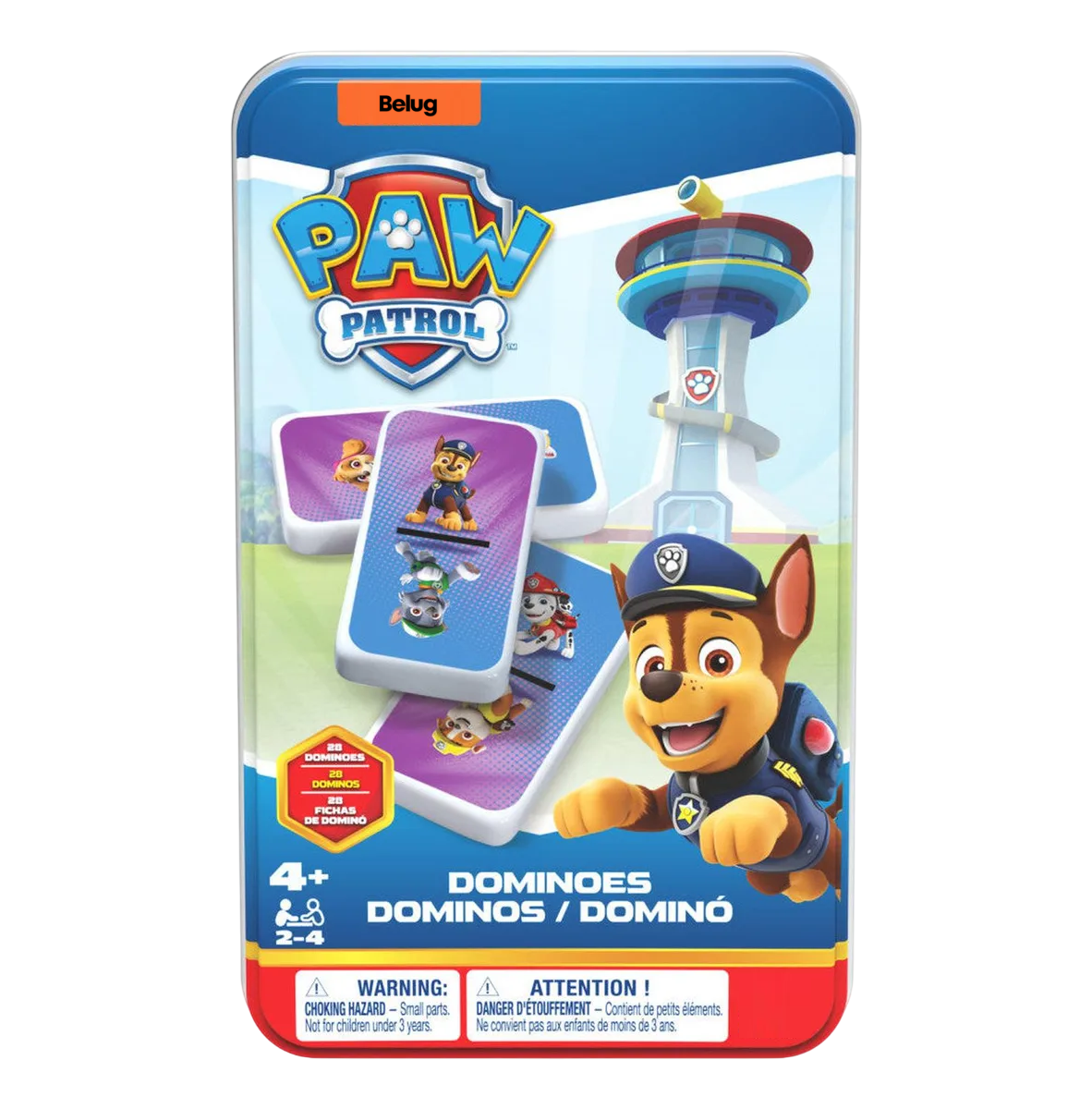 Foto 2 pulgar | Juego De Mesa Domino Belug De 6 Paw Patrol Colores