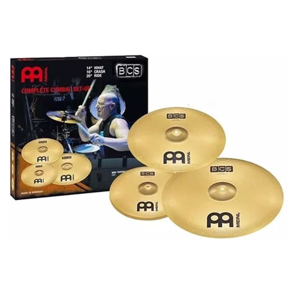 Set de Platillos Meinl Bcs141620 color Dorado de 14/16 y 20 Pulgadas