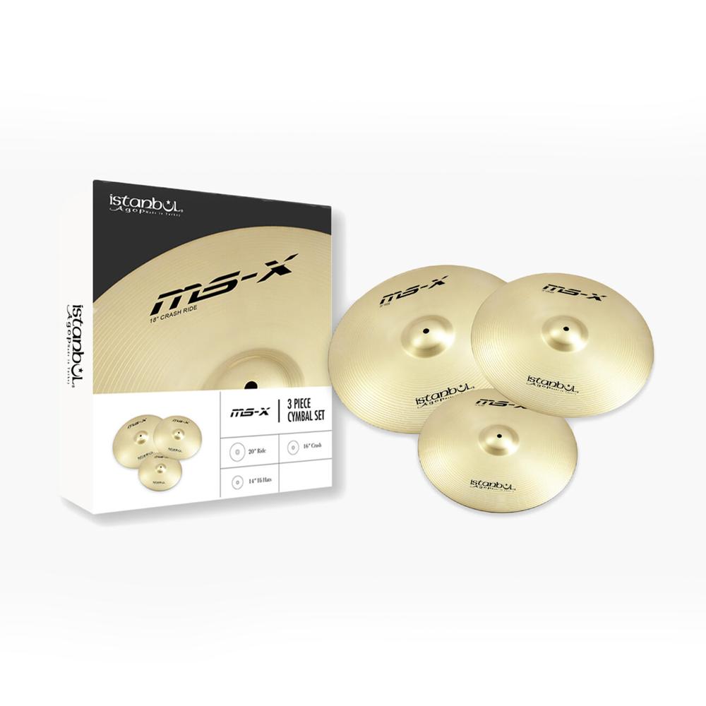 Set de Platillos Agop Ms-x Istanbul Imsxs Dorados 14''/ 16''/ 20''