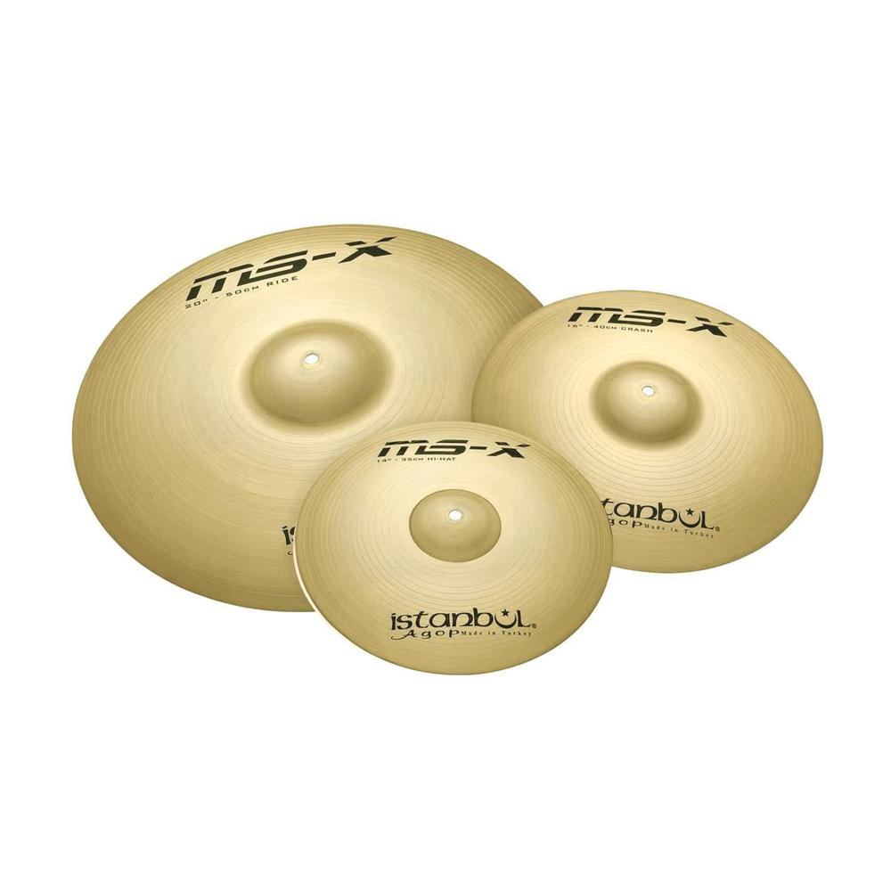 Foto 2 | Set de Platillos Agop Ms-x Istanbul Imsxs Dorados 14''/ 16''/ 20''