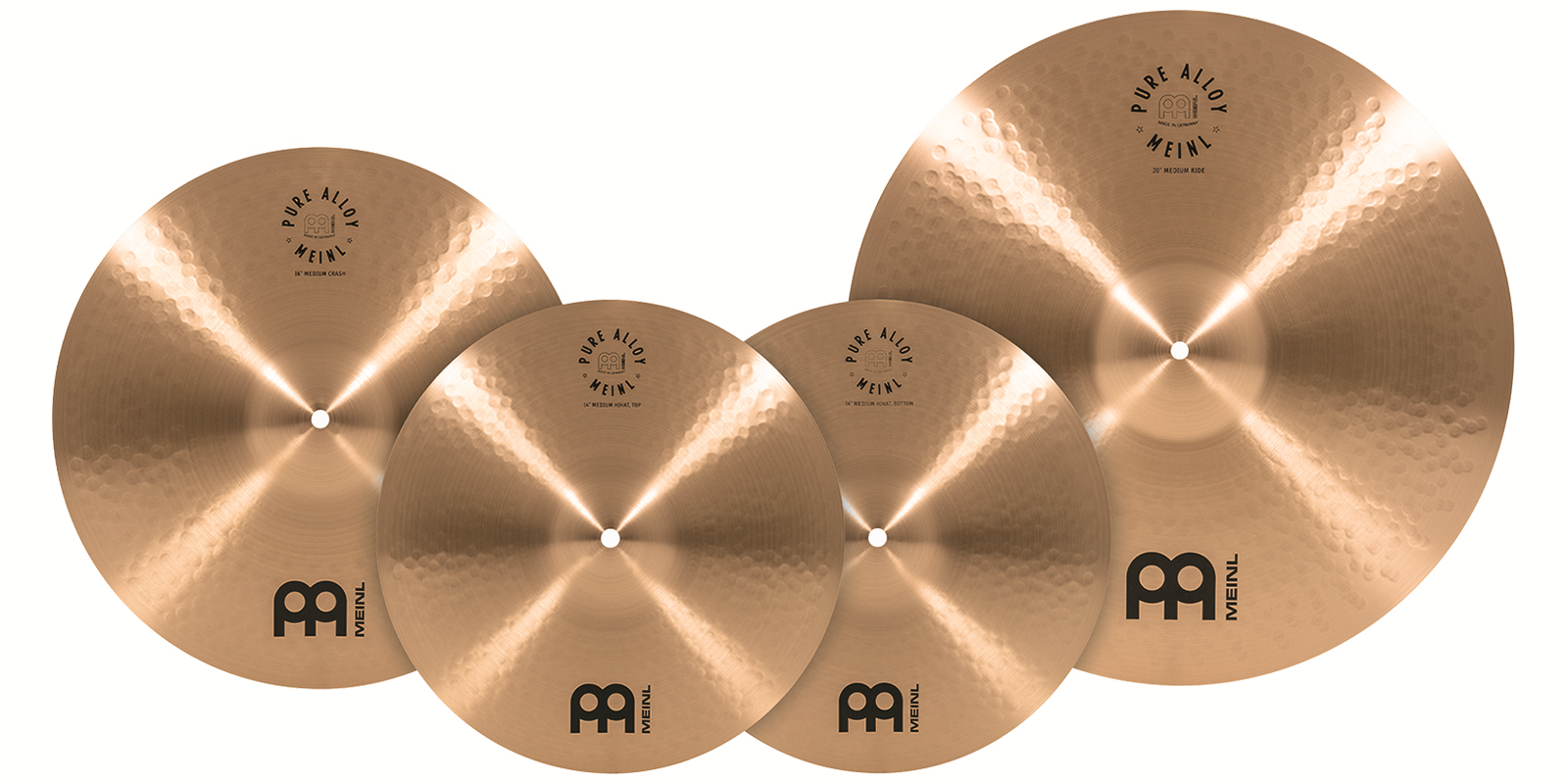 Foto 2 | Paquete de Platillos Meinl14 16 20 Pure Alloy para Batería