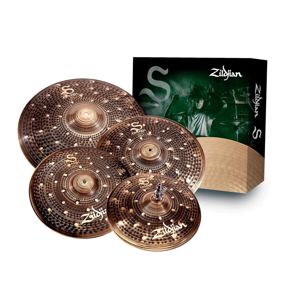 Paquete de 4 Platillos Zildjian Dorado Serie S Dark