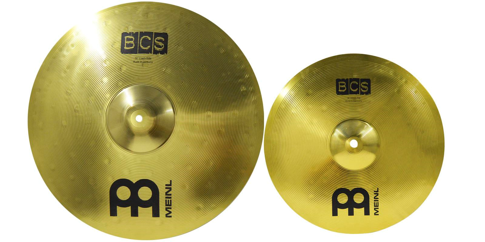 Paquete Platillos 14 y 18 Pulgadas Batería Meinl Bcs1418