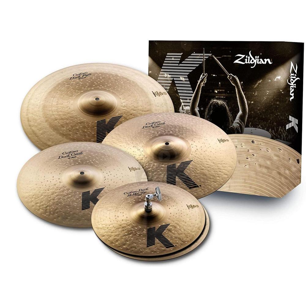 Set de Platillos Serie K Custom Dark ZILDJIAN KCD900 Color Dorado 4 Piezas