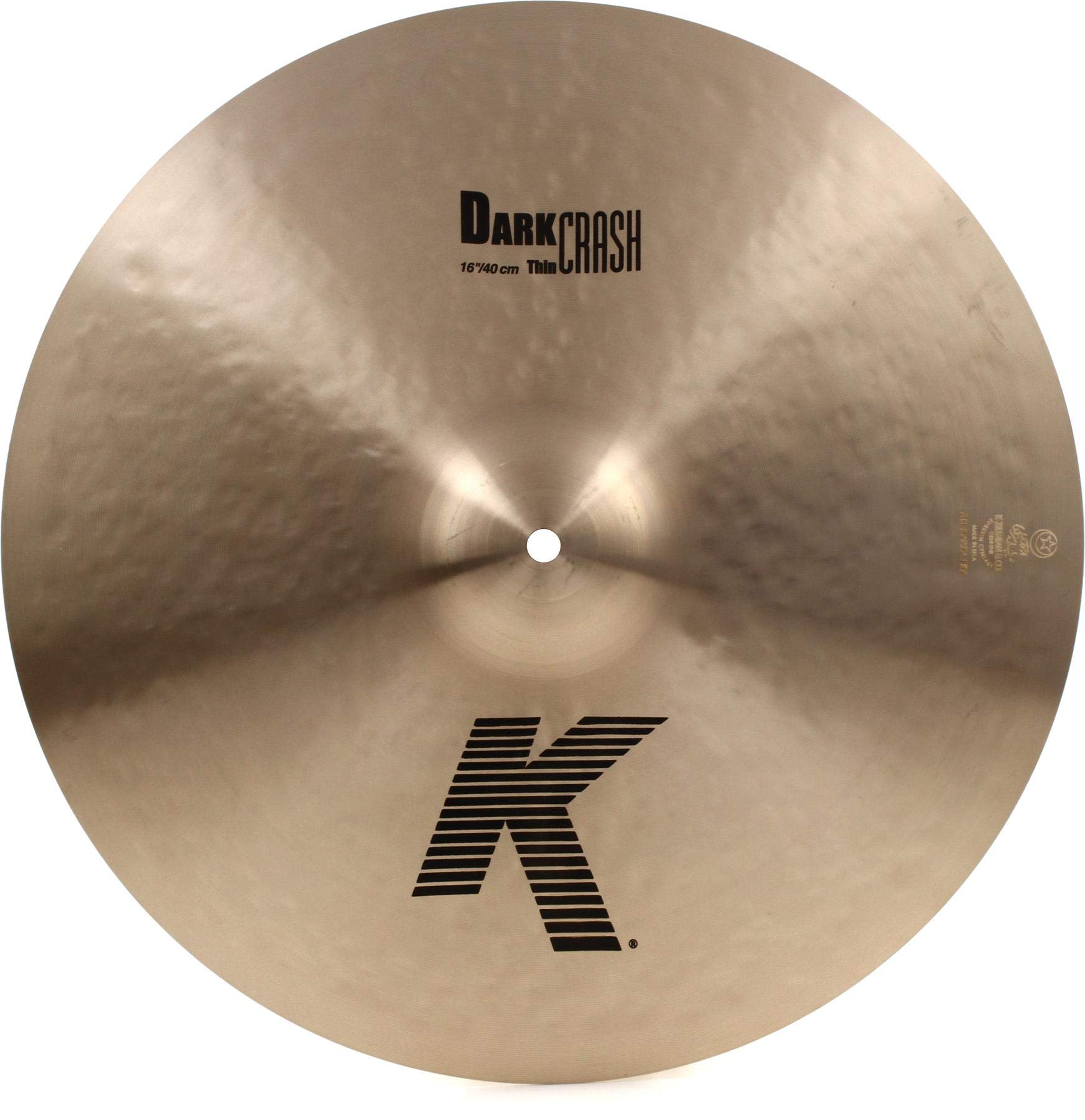 Crash Cymbal Avedis Zildjian Company K Serie Dark 16 - Venta Internacional.