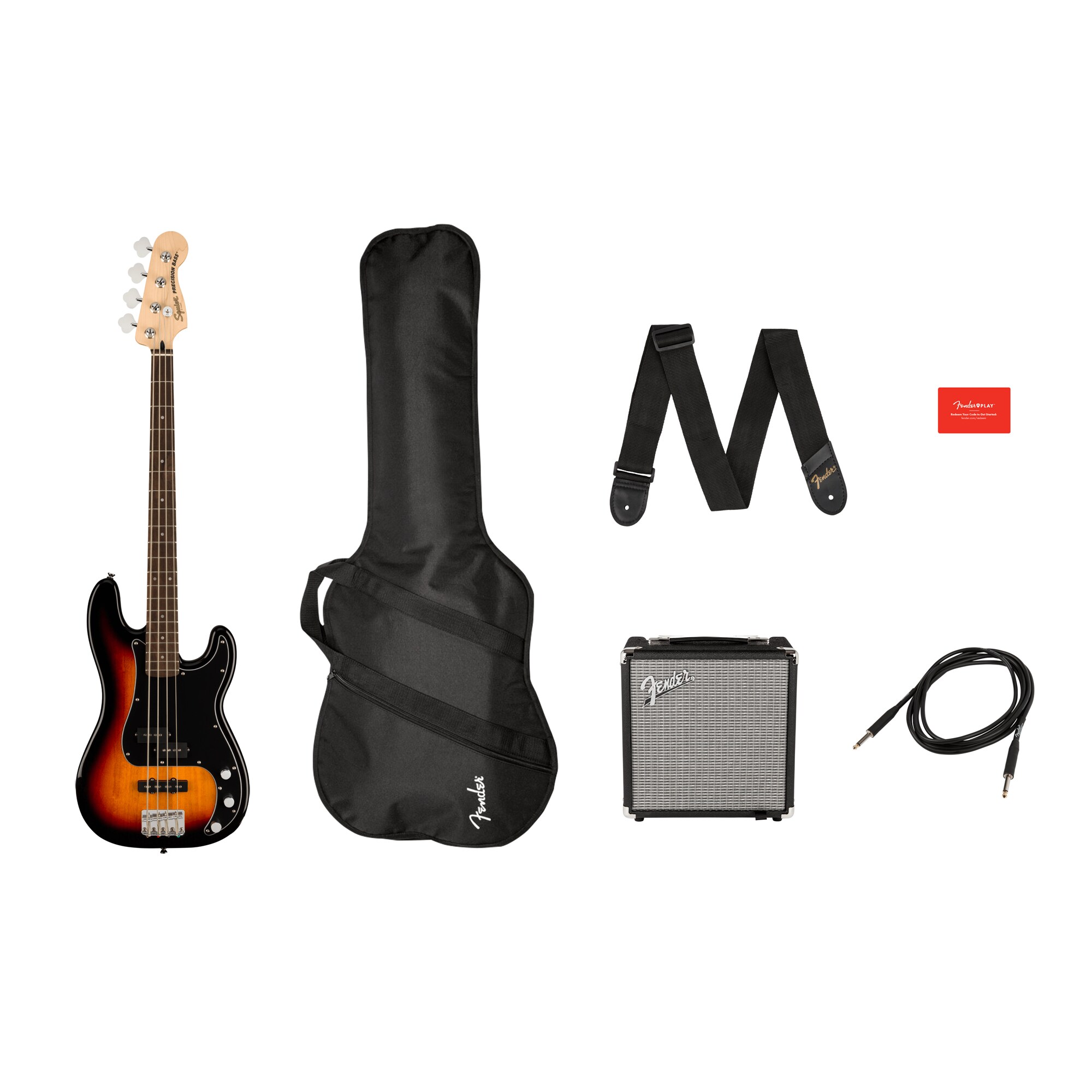Paquete de Bajo Eléctrico Fender Affinity Series Squier Precision Bass Sombreado $9,815