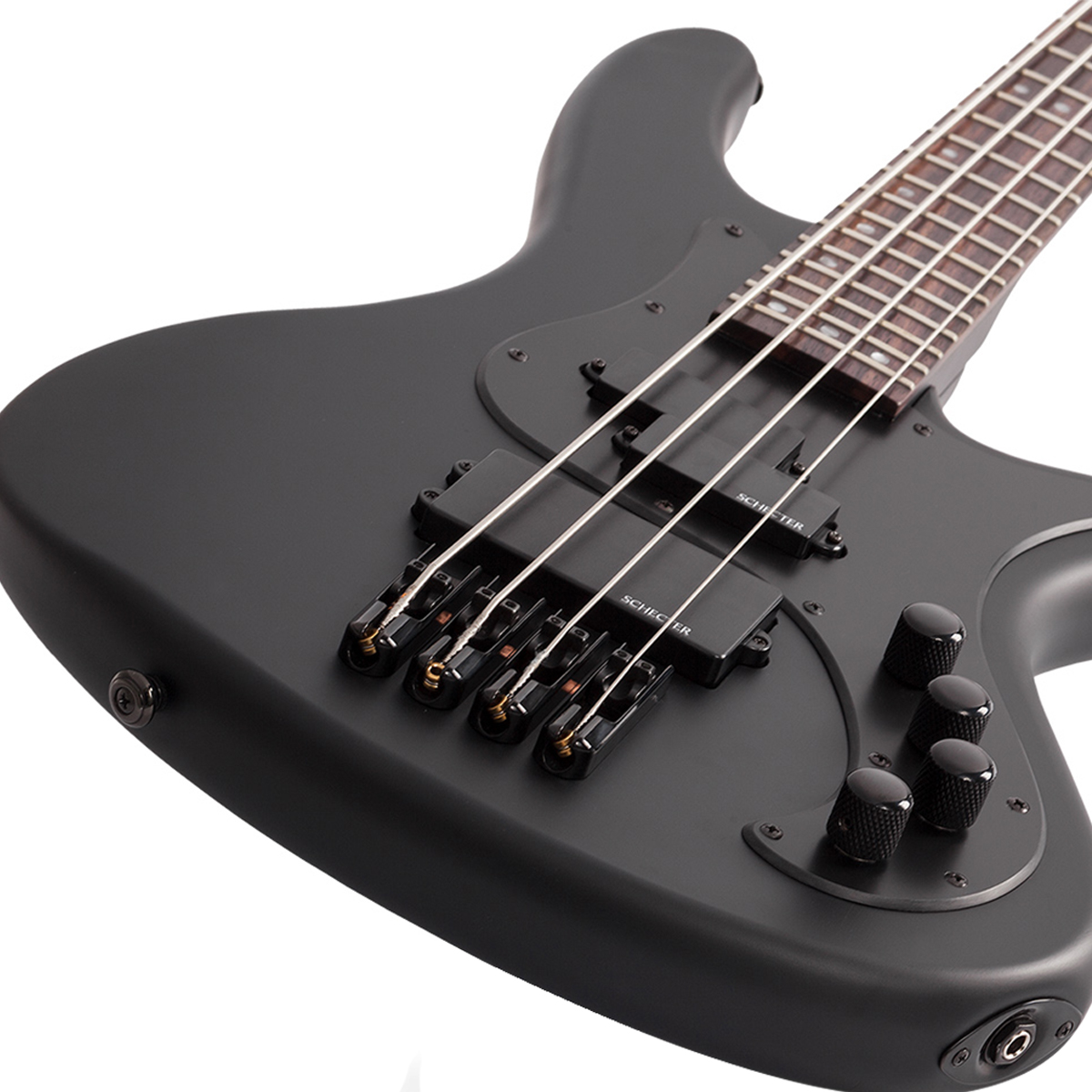 Foto 4 | Bajo Eléctrico Schecter Guitar Research Stiletto Stealth 4 Cuerdas color Negro