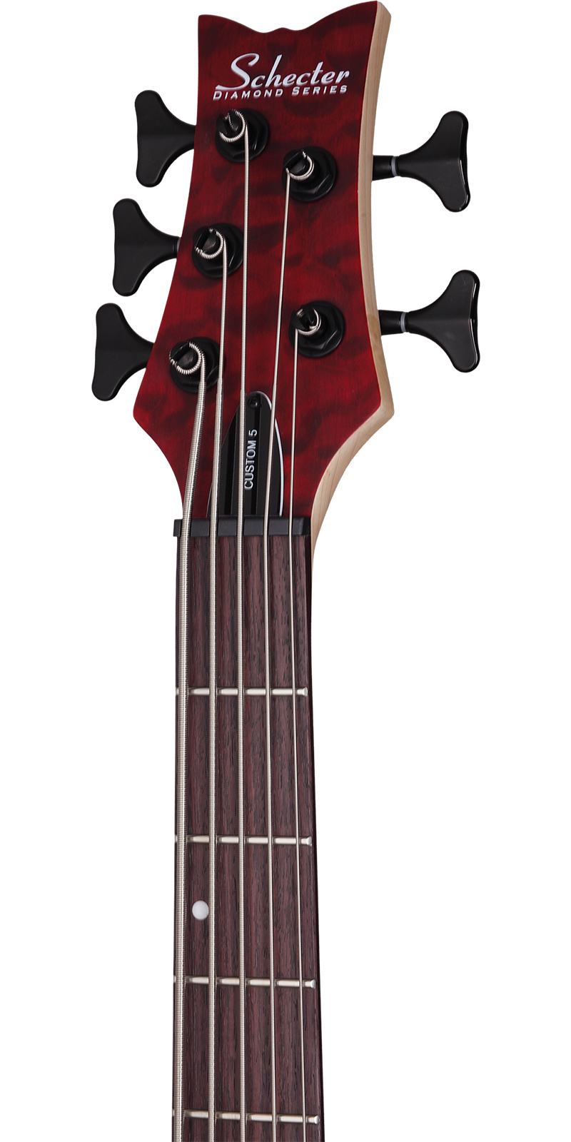 Foto 5 | Schecter Stiletto Custom-5 Vrs Bajo Eléctrico 5 Cuerdas Red