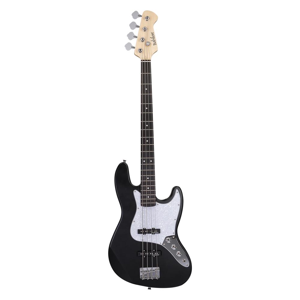 Bajo Eléctrico De 4 Cuerdas Serie Vintage Babilon Miller Bass-bk Color Negro 20 Trastes $4,680