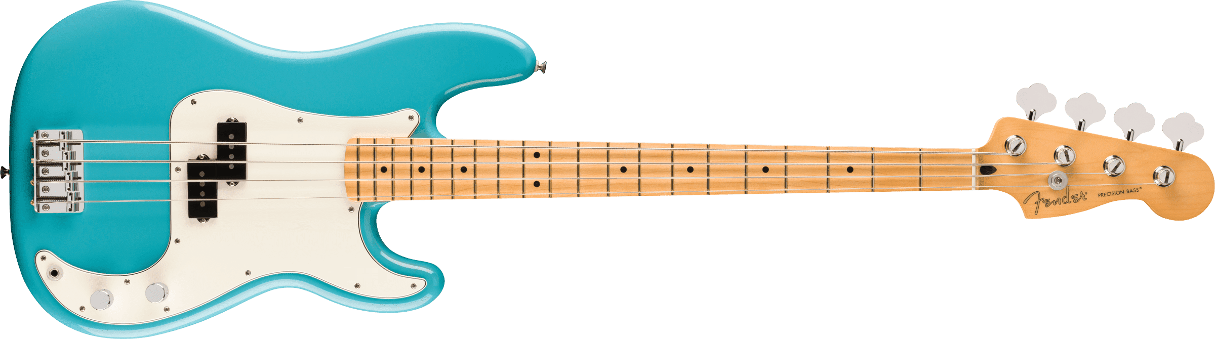 Bajo Electrico Fender Player Ii Precision Bass Diapasón De Arce Tono Azul Aqua